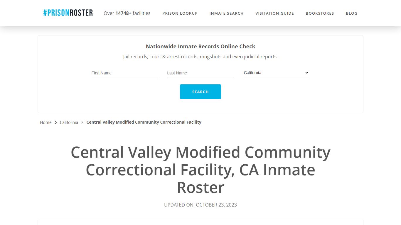 Central Valley Modified Community Correctional Facility, CA